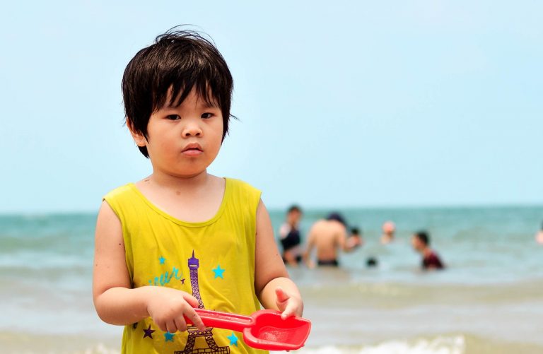 Autism-friendly beach with calm waves and shaded areas